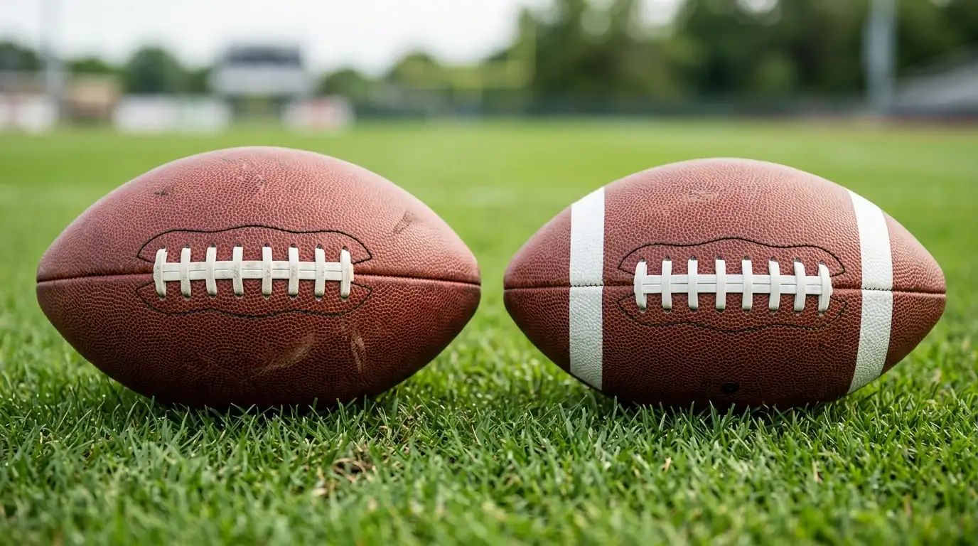 Comparativa de spreads NFL y NCAAF en pizarra de oddsmaker con números muy distintos
